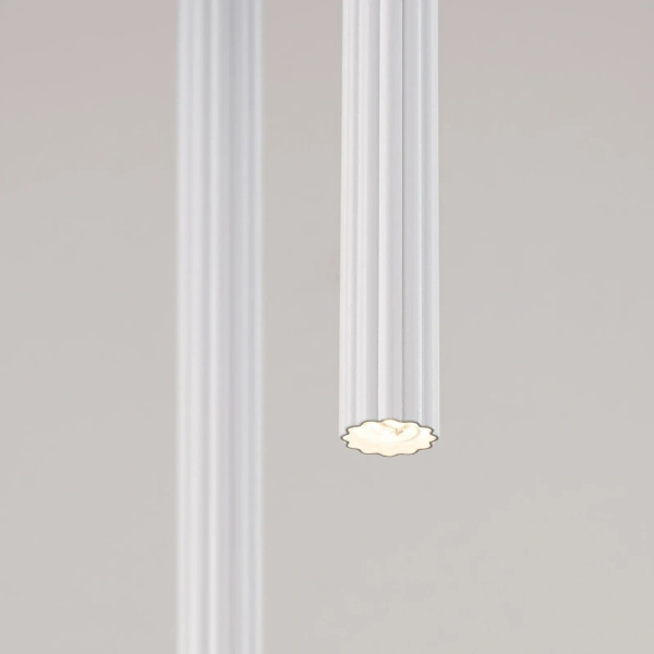 Podwójna lampa wisząca ARCHE biała SL.1866 tuba nad stół