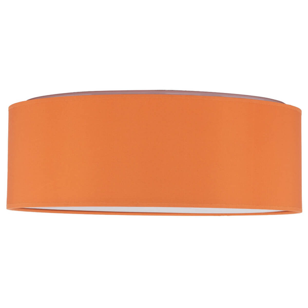 Okrągła lampa nasufitowa Nicola 10153 owalna biała pomarańczowa