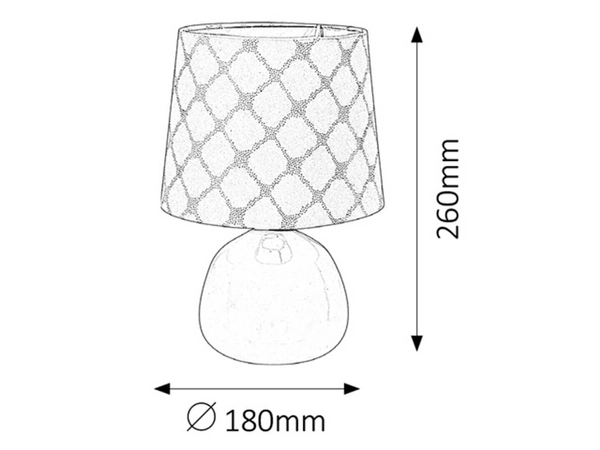 Angielska lampa stojąca Ellie 4379 nocna z ceramiki biała
