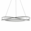 Lampa zwisająca do salonu ILAVE LE44323 LED 68W 3000K wstęga czarna