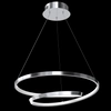 Salonowa lampa wisząca Lucero wstęga LED 48W 4000K rings chrom