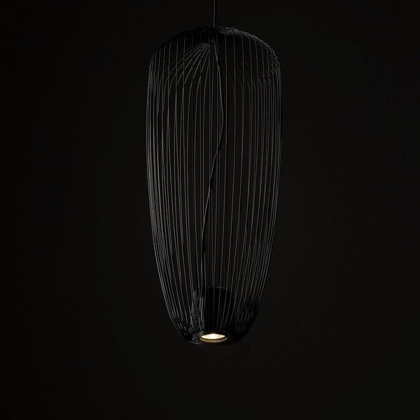 Druciana lampa wisząca Pumpkin 11243 Nowodvorski cage ciemny szary