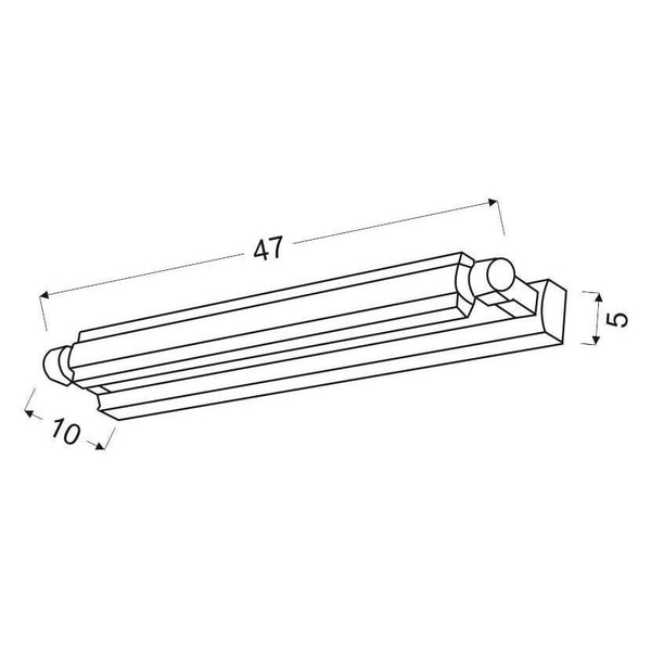 Sypialniany kinkiet Quasar 20-73402 LED 11W 4000K listwa chrom