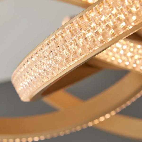 Sufitowa lampa glamour Lorenzo 97617 LED 42W 3000K ściemnialna złota