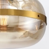 Okrągła lampa wisząca Nottingham QN-NOTTINGHAM-1P-AB złoty przezroczysty
