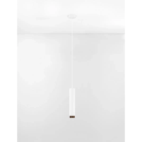 Wisząca aluminiowa lampa TORVILA LE45618 na korytarz biała czarna