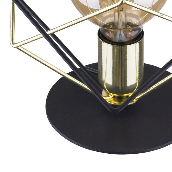 Industrialna lampka nocna klatka Alambre 5450 TK Lighting czarna złota