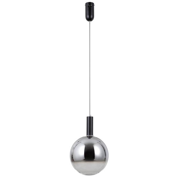 Kulista lampa zwis Strela PND-34378-1L-BK LED 5W 3000K czarny przydymiony