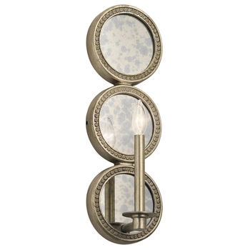 Ścienny kinkiet Rosalie KL-ROSALIE1 Kichler na przedpokój retro jasne złoto