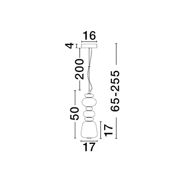 Porcelanowa lampa wisząca FELANZO LE45240 biała złota niebieska