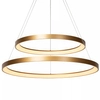 Sypialniana lampa wisząca Vidal LED 92W 2700K złote pierścienie