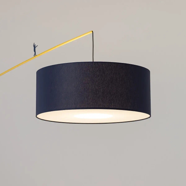 Stojąca lampa do sypialni POISE 11430 łukowa wielokolorowa