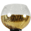 Lampa ścienna CROMINA 21-57242 szklana kula ball czarna złota przezroczysta