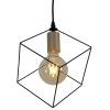 Loftowa lampa zwisająca Canto 6122022 Nave geometryczna metalowa czarna