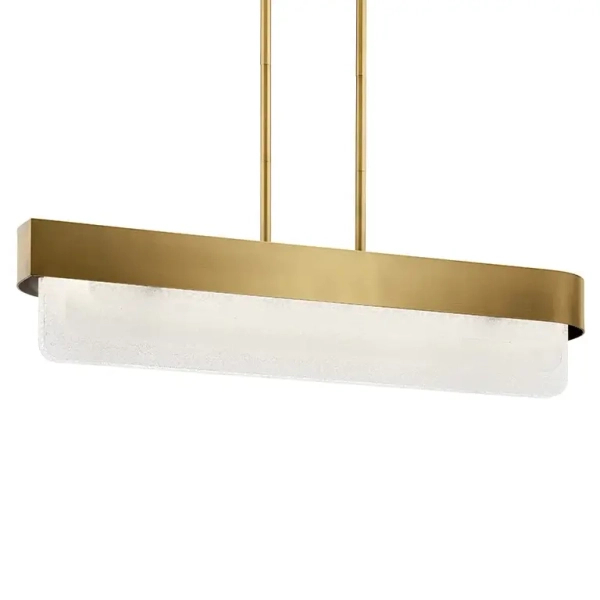 Podłużna lampa wisząca Serene KL-SERENE-LED-LP-92-NBR LED 40W 3000K mosiądz