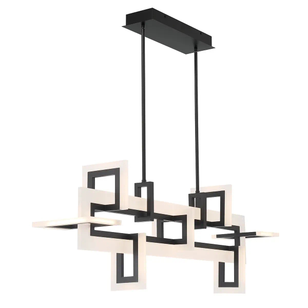 Metalowa lampa wisząca Inizio QN-INIZIO-LP-M-BK LED 86W 3000K czarny