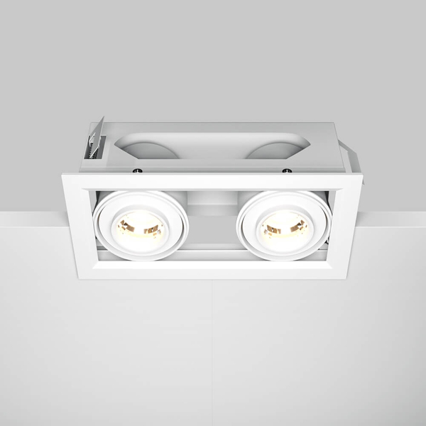 Podtynkowa lampa Metal Modern DL093-02-10W3K-W LED 20W 3000K punktowa biała