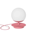 Lampa stolikowa do biura PLAAT ST PLS188P1 szklana różowa