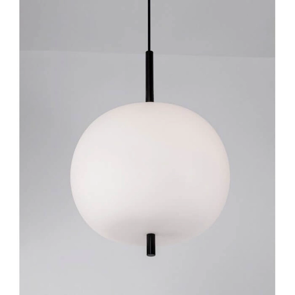 Kulista lampa wisząca MARC LE42718 szklana kula biała czarna