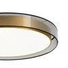 Okrągła lampa sufitowa Golden eye MDG60NW Abigali LED 60W 4000K srebrna mosiądz