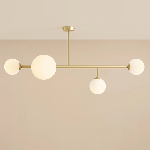 Przysufitowa lampa molekułowa Dione 1092PL_L40 Aldex glass mosiądz