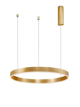 Nowoczesna lampa wisząca Jaca nad łóżko LED 40W złota