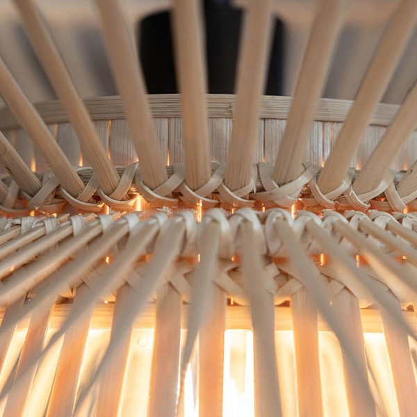 Bambusowa lampa wisząca Duplici 108785 Markslojd metal beżowa