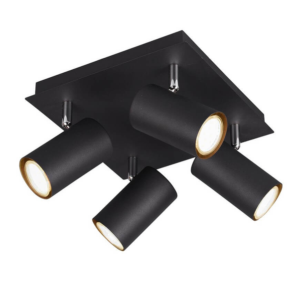 Lampa sufitowa jadalniana VANTOS DL432802430 Trio metalowa czarna