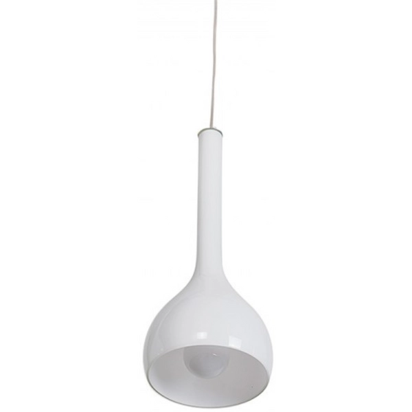 Skandynawska lampa wisząca Soul nad stolik do salonu biała