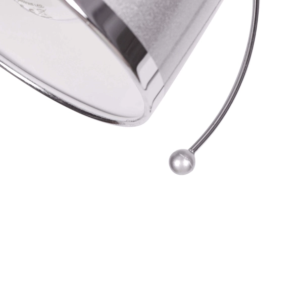 Stojąca lampa salonowa Kajtek K-MT-201 na podłogę srebrna