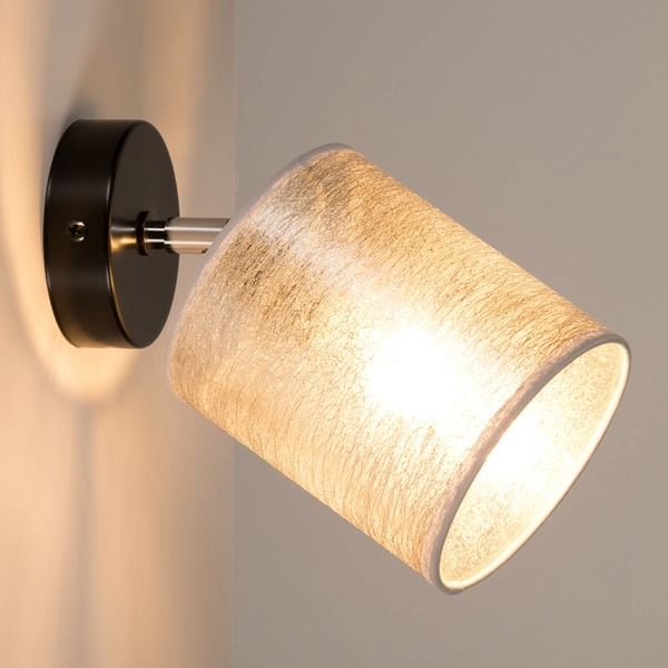 Kinkiet ścienny NEVOA 56794104 loftowa regulowana tuba abażurowa srebrna