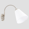 Regulowany kinkiet TONIA WL-76382-1-WH Italux abażurowa LAMPA ścienna biała