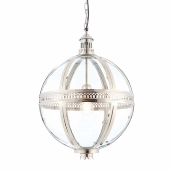 Lampa zwieszana kula Vienna 73108 Endon metalowa transparentny chrom