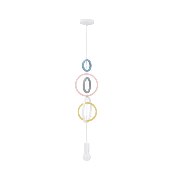 Dziecięca lampa wisząca Hoops pierścienie rings multikolor
