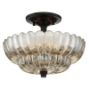 Klasyczna lampa sufitowa Whitecap QZ-WHITECAP-SF-S kwiat bursztynowy