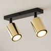 Lampa sufitowa spot tuba Zoom 33507 Sigma spot metalowa czarna złota