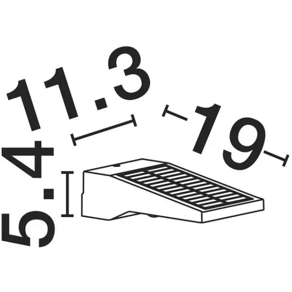 Solarna lampa elewacyjna DIVANTA LE75122 LED 1W 3000K IP54 czarna