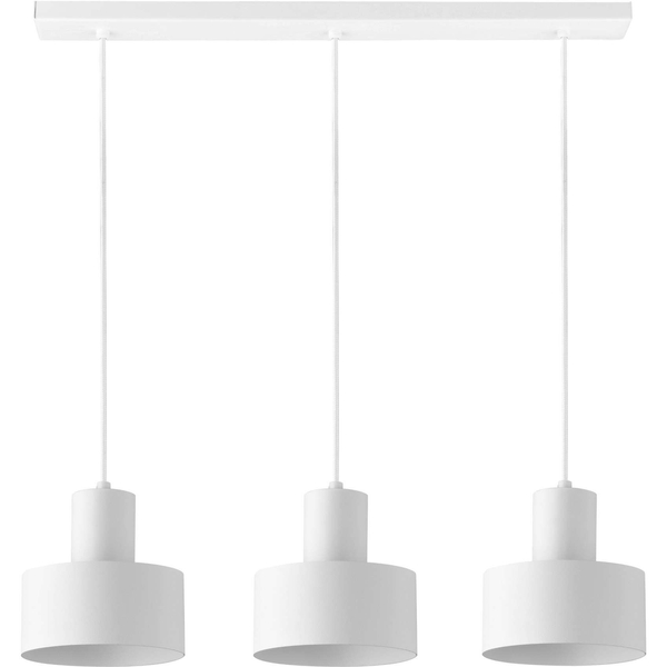LAMPA wisząca RIF 30905 Sigma metalowa OPRAWA industrialny ZWIS na listwie biały