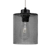Loftowa lampa wisząca ZEFIR 111870104 szklany zwis przydymiony czarny