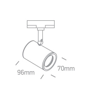 Sufitowa lampa regulowana do systemu trójfazowego OSSI MYL.00078 biała
