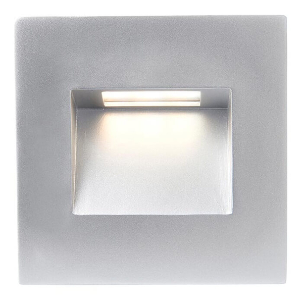 Ramka do lampy schodowej  Albus 99764 kwadratowa srebrna