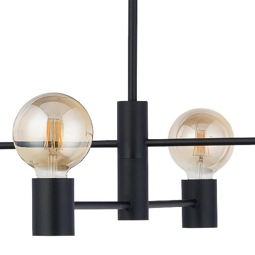 Wisząca LAMPA industrialna RADIUS 7931 Nowodvorski loftowa sufitowa sticks czarne