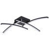 LAMPA sufitowa TANSY 67129-24 Globo metalowa OPRAWA plafon LED 24W 3000K-6000K regulowany czarny