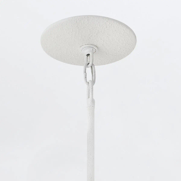 Żyrandol do salonu Flora QN-FLORA3-WHT kwiaty metalowe białe