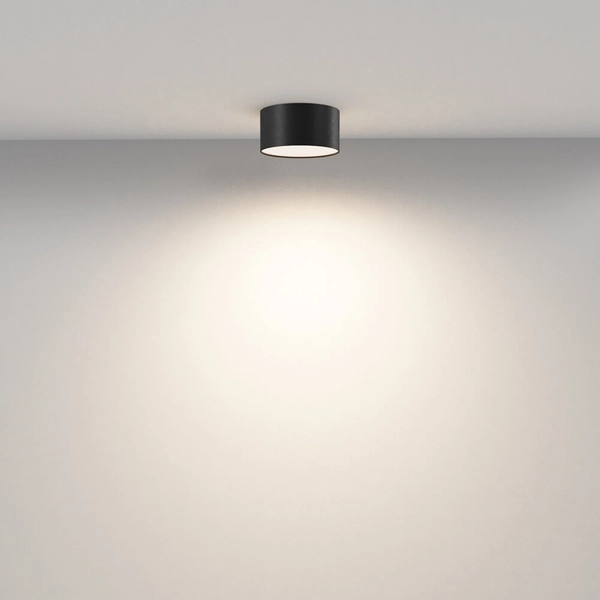 Sufitowa lampa do jadalni Zon C032CL-12W3K-RD-B LED 12W 3000K krążek czarna