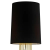 Lampa stojąca Filo MF1235 Step druciana z abażurem czarna złota