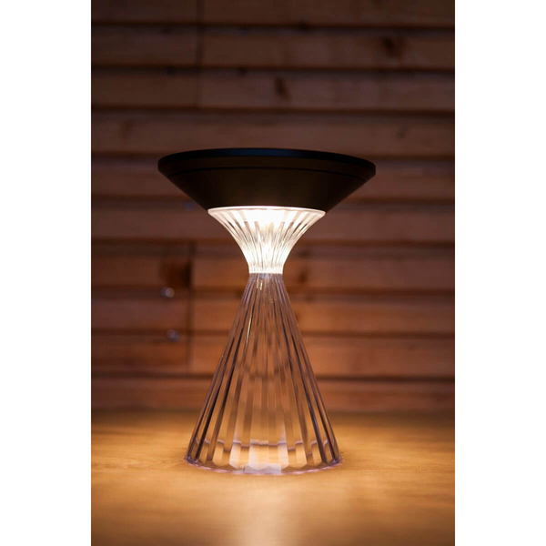 Stołowa lampka na taras MIYI 6916301330 LED 2,6W 3000K diament IP54 czarna