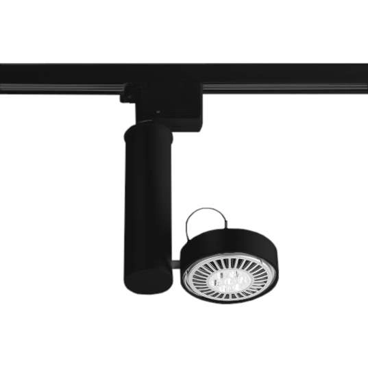 Reflektorek LAMPA sufitowa NATORI 6608 Shilo metalowa OPRAWA regulowana do 3-fazowego systemu szynowego czarna