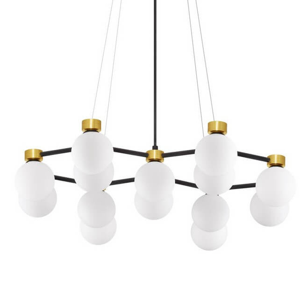 Wisząca lampa molekułowa CAMINOS LE44544 złoty czarny biały