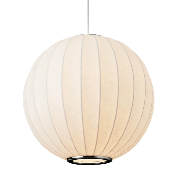 Okrągła lampa wisząca SILK ST-2330-40 Step Into Design jedwabna biała